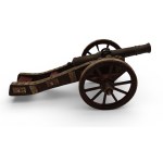 Decorative Model Cannon Wood and Metal