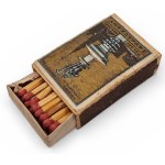IIRP Pre-war Matches in a Wooden Box "Polski Monopoly Zapałczany" Kolumna Zygmunta Warsaw