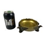 Brass Ashtray with Vintage Eagles