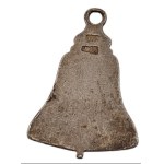 [SILVER 84/875] Russian/Polish Partition Advertising Pendant Bell Cognac Shustowa Advertisement