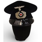 German DDR Cap with Added Insignia from Wehrmacht Service Cap.