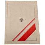 PRL - Legitimation from the Medal "For Participation in the Defensive War 1939" 1984