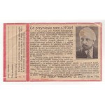 II RP Advertising Leaflet of Prof. Foady, Warsaw 1936.