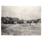 [LARGE SIZE] II RP Photograph of Artillery Exercises - Artillery Cadet School in Toruń (?) - Toruń, Artillery, Anti-Gas Mask, Rogatywka wz.27