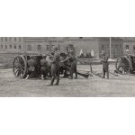 *[LARGE SIZE] II RP Photograph of Artillery Exercises - Artillery Cadet School in Torun (?) - Torun, Artillery