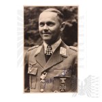 [JOSEF KAMMHUBER AUTOGRAPH] Third Reich Autographed Photo of Josef Kammhuber - Luftwaffe