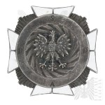 [SILVER] II RP Instructor Badge of Volyn School of Artillery Reserve Cadets - Wlodzimierz Wolynski - Nagalski Warsaw.