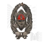 II RP Banner Nail Union of Lower State Officers Main Board - Warsaw, Mermaid