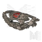 II RP Banner Nail Union of Lower State Officers Main Board - Warsaw, Mermaid