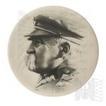 II RP Miniature Portrait of Marshal Jozef Pilsudski for Desk