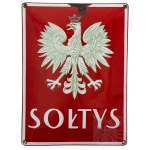 II RP Enameled Signboard with State Emblem Eagle wz.27 Soltys.