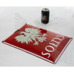 II RP Enameled Signboard with State Emblem Eagle wz.27 Soltys.