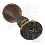 II RP Stamp Piston (Seal) Telegraph Station ŁAŃCUT (Podkarpackie, Rzeszów)