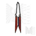 [SZEDZIELARZ] II RP Miniature Silver Pennant of the 20th Jan 3 Sobieski Lancers Regiment Rzeszów - Marian Szendzielarz Brother of Zygmunt Szendzielarz "Łupaszko".