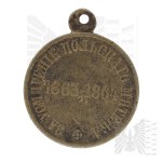 Tsarist Russia - Medal "For the Suppression of the Polish Uprising 1863-1864". - Bronze