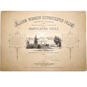 Orda Napoleon, ALBUM WIDOKÓW POLSKI, 1881 [serya 7 - komplet, oprawa haftowana] Album widoków przedstawiających miejsca historyczne w guberniach warszawskiej, kaliskiej, piotrowskiej i kieleckiej