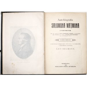 Maimon S., AUTOBIOGRAFIA SALOMONA MAJMONA, cz.1-2 - 1913