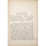 Prezzolini G., FAŠISMUS, 1926 [Vznik, Mussolini, fašismus a kultura, katolicismus, nacionalismus, Dílo fašismu]