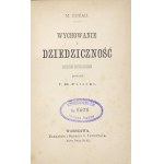 Guyau, J.M., *UPBRINGING AND HEREDITY: A Sociological Study*, 1891