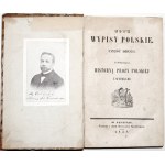 Popliński, J., „NOWE WYPISY POLSKIE“, Leszno 1838 [Exlibris von Adam Antoni Kryński]