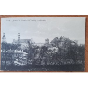 Château et cathédrale de Kielce vus de l'ouest.