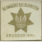 14 Fundraising Stamp For Christmas for Legionnaires, December 1916, gold and white print