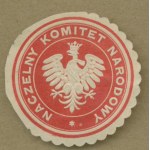 14 Naczelny Komitet Narodowy fundraising stamp, red and white print