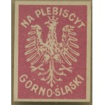 13 Fundraising stamp For the Upper Silesian Plebiscite, red-white print, embossed,