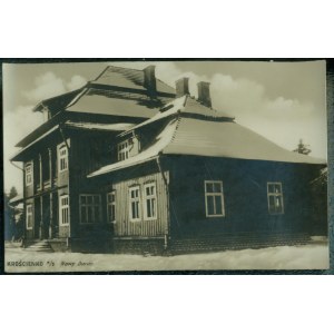 KROŚCIENKO n/D. - New Manor, Nakł. B. Ziegler, Kroscienko, Wholesale tutonie, sepia photo, ca. 1920