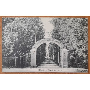 Busko-Zdrój.Park entrance.