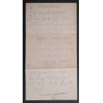Warschau - Gesamtansicht von Warschau (Postkarte in drei Teile gefaltet)