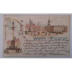 Warszawa.Varsovie Warszawa.Litografia (Trzy widoki)