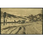 12 HUCULSZCZYZNA - Zabie. View of Czarnohora, N. 236, Art. photo by M. Senkowski, Kosiv, 1928, sepia print,