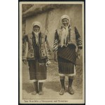 12 HUCULSZCZYZNA - Hutsul Types from Horoszowa on the Dniester River, Photo by J. Walas, SMPKr. Publishing House, ca. 1930, sepia print, tear,