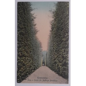 Krzeszowice.Avenue in Hr.Andrzeja Potockiego Park