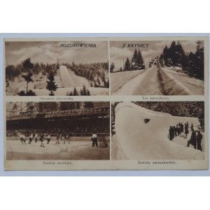 Krynica.Greetings from Krynica.-Ski jump,toboggan run,ice rink.