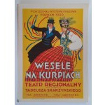 General National Exhibition Poznań 1929.Wedding in Kurpie region