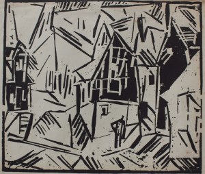 Lyonel Feininger, Wioska(z „Das Kunstblatt”, Paul Westheim, 1920, z. 1)