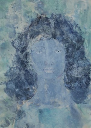 Halina [Helena] Korbik, Portret błękitny