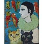Krystyna Liberska, Pierrot, koty i papugi