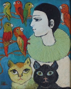 Krystyna Liberska, Pierrot, koty i papugi
