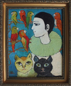 Krystyna Liberska, Pierrot, koty i papugi