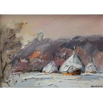 Stanislaw Jan Lazorek, View of Kazimierz in winter, 1988