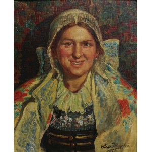 Luke Wincenty Mrzygłód, Laughing Silesian Woman, 1922