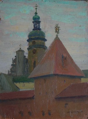 Siergiej Nikiforow, Widok na kościół św. Andrzeja i klasztor Bernardynów we Lwowie, 1980