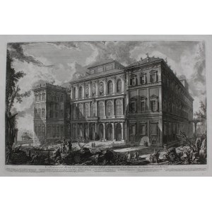 Giovanni Battista Piranesi, Veduta sul Monte Quirinale del Palazzo dell' Eccellentissima Casa Barberini, Architettura del Cav.r Bernino
