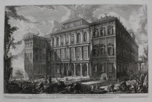 Giovanni Battista Piranesi, Veduta sul Monte Quirinale del Palazzo dell’ Eccellentissima Casa Barberini, Architettura del Cav.r Bernino