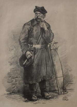 Józef Rapacki, Drwal(1926, z teki „Z dawnej i niedawnej Warszawy”)