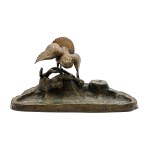 Ecriture with a figure of a grouse(1st quarter of the 20th century).