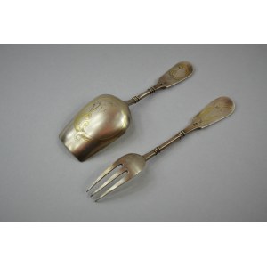 Spatula and fork, Russia, Moscow, to 1908.